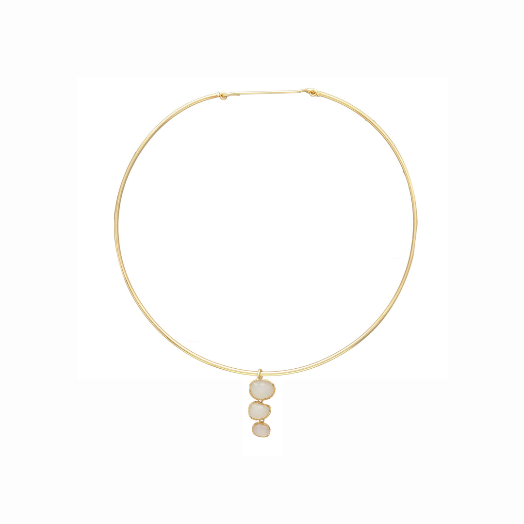 COLLAR LARISSA, desmontable con piedras naturales.