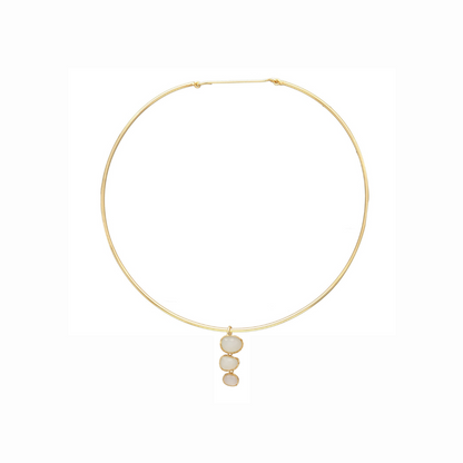 COLLAR LARISSA, desmontable con piedras naturales.