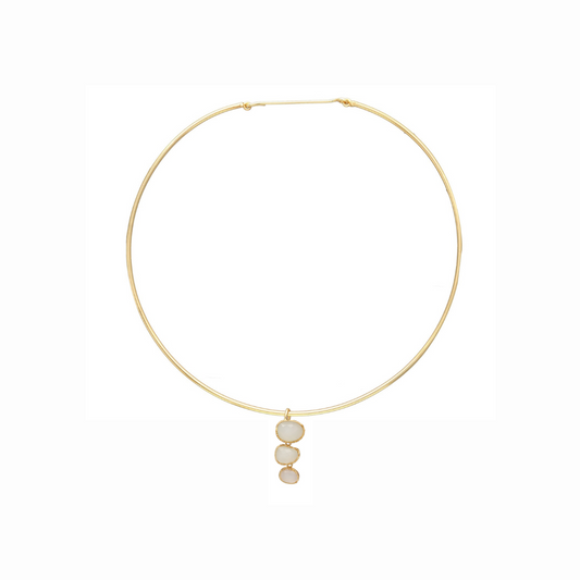 COLLAR LARISSA, desmontable con piedras naturales.