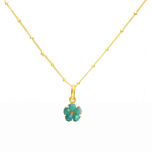 COLLAR MACA, con piedras naturales.