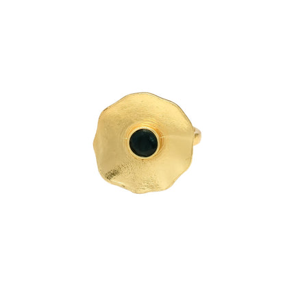 PADMA, ANILLO CON PIEDRAS NATURALES Y BAÑO DE ORO