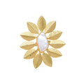 INDAH, ANILLO CON PERLA BARROCA Y BAÑO DE ORO