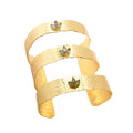 RUA,BRAZALETE PIEDRAS NATURALES Y BAÑO DE ORO