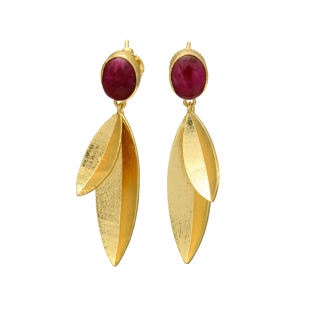 CAMILA, ARETES CON PIEDRAS NATURALES