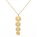 PADMA COLLAR , DESMONTABLE CON PIEDRAS NATURALES Y BAÑO DE ORO