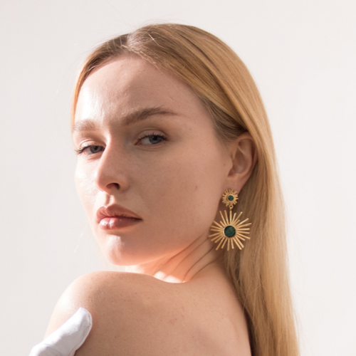 ALESSIA, ARETES CON PIEDRAS NATURALES