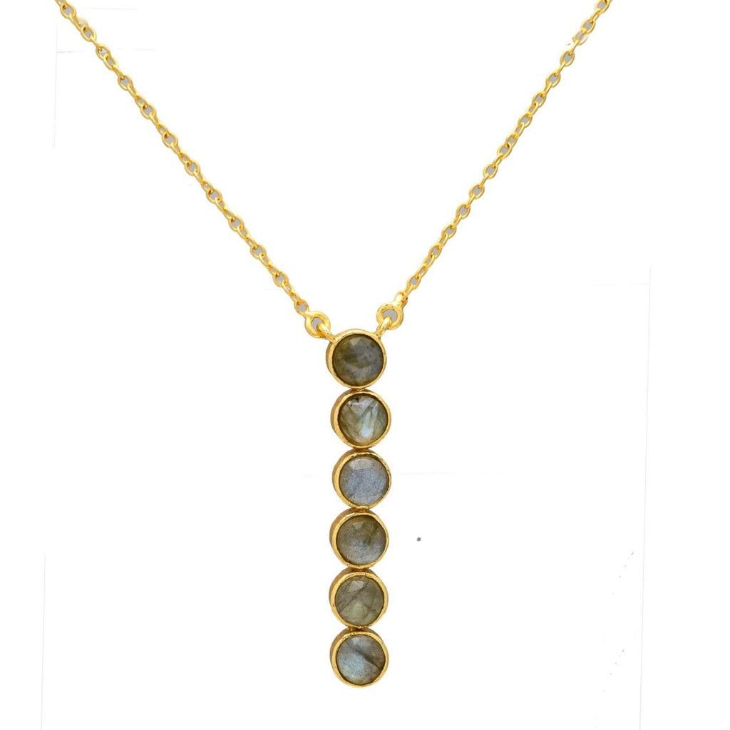 ELLE, COLLAR CON 6 PIEDRAS NATURALES