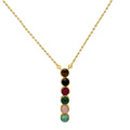 ELLE, COLLAR CON 6 PIEDRAS NATURALES