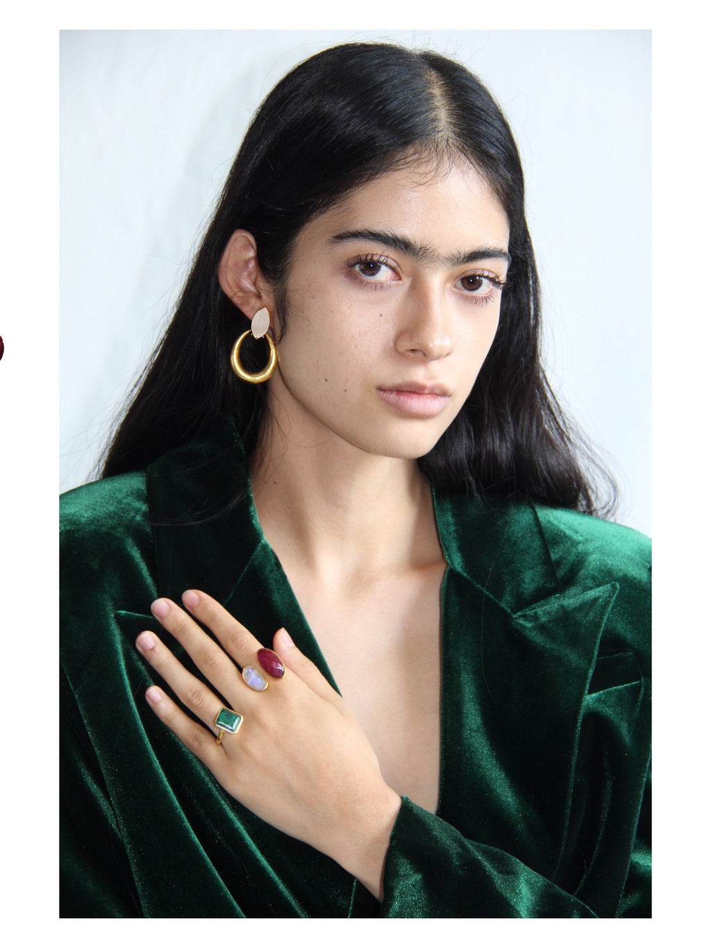 FRANCA, ARETES CON PIEDRAS NATURALES