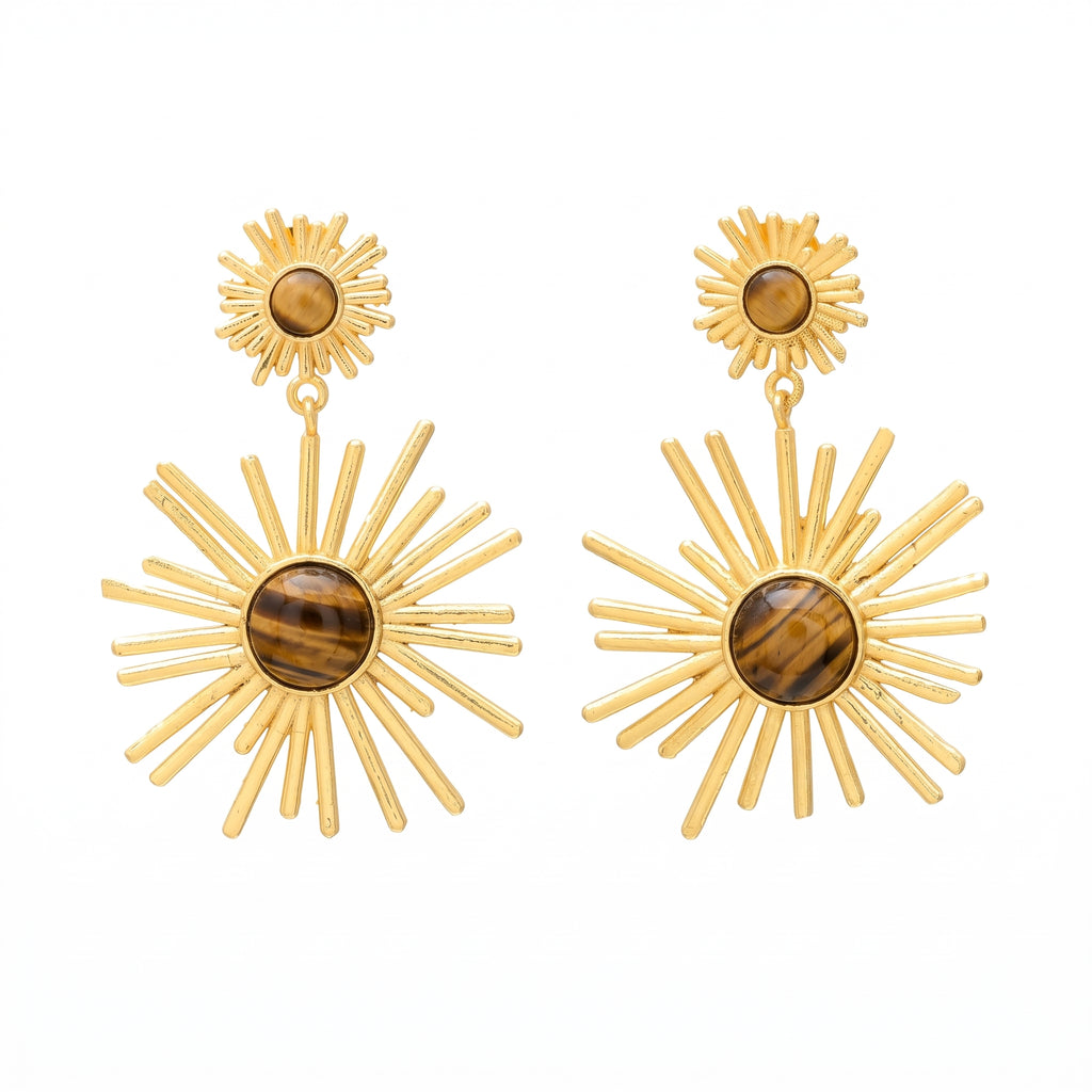 ALESSIA, ARETES CON PIEDRAS NATURALES