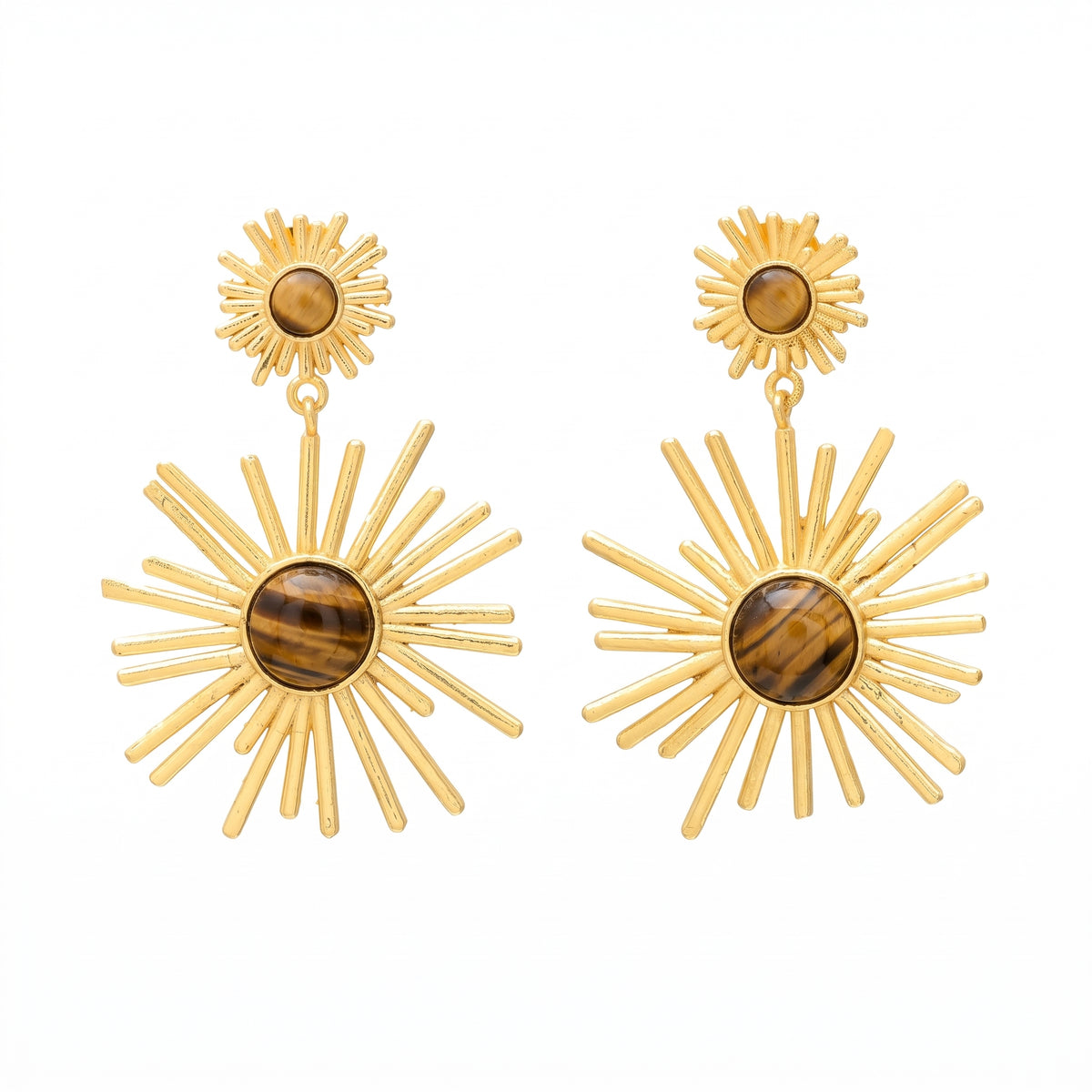 ALESSIA, ARETES CON PIEDRAS NATURALES