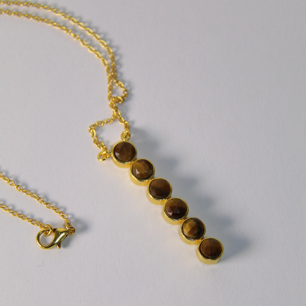 ELLE, COLLAR CON 6 PIEDRAS NATURALES