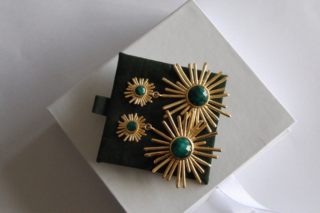 ALESSIA, ARETES CON PIEDRAS NATURALES