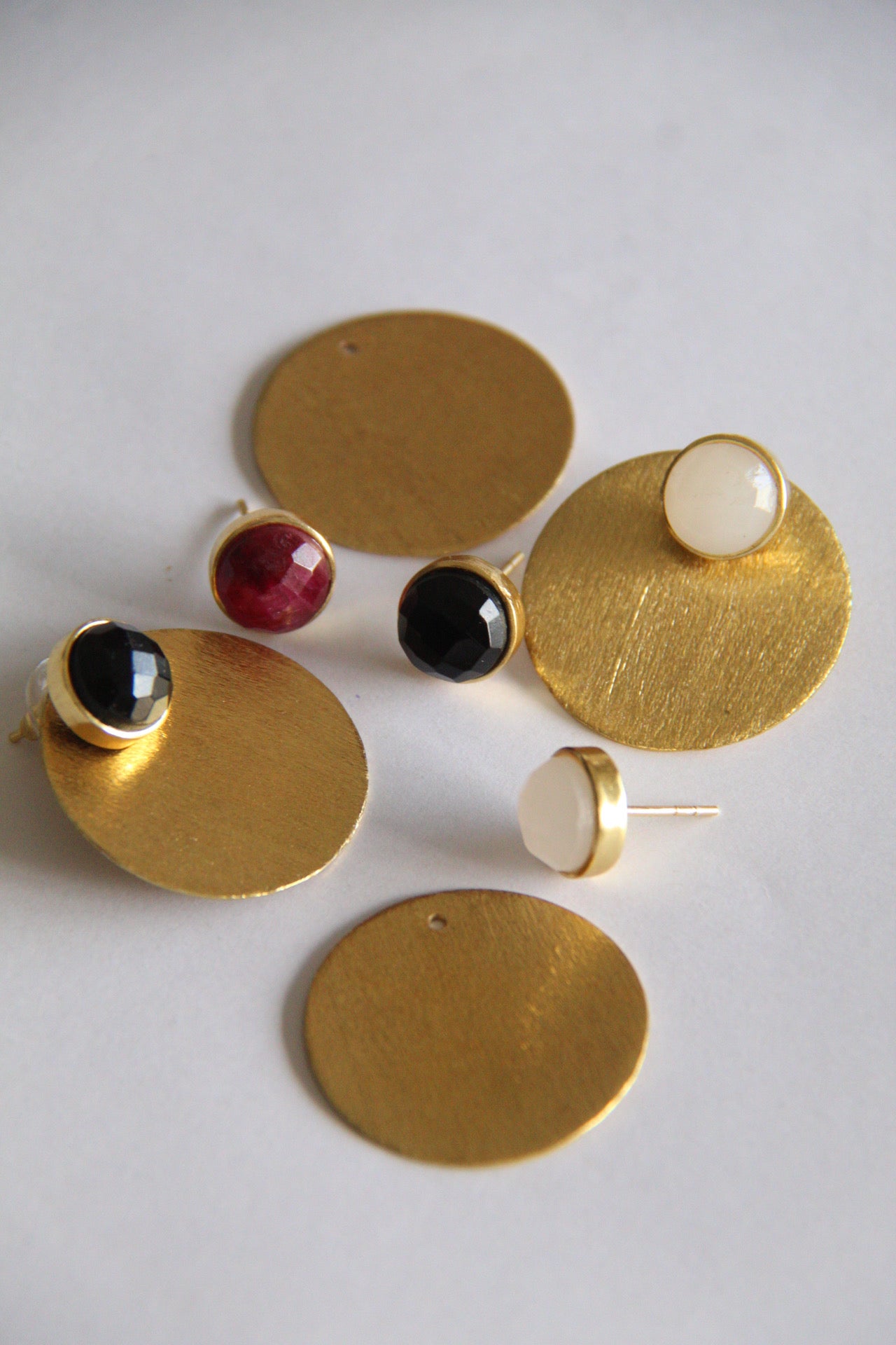 MINI TATIANA, ARETES DESMONTABLES CON PIEDRAS NATURALES