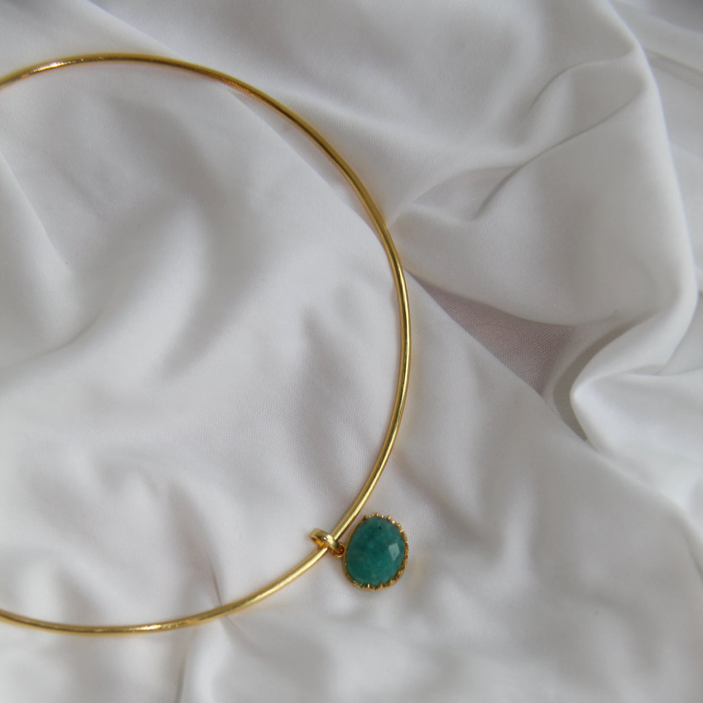 COLLAR LARISSA, desmontable con piedras naturales.