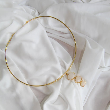 COLLAR LARISSA, desmontable con piedras naturales.