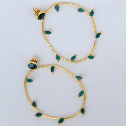 CITRA, CON PIEDRAS NATURALES Y BAÑO DE ORO