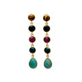 JULIA, aretes de piedras naturales
