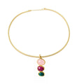 COLLAR LARISSA, desmontable con piedras naturales.