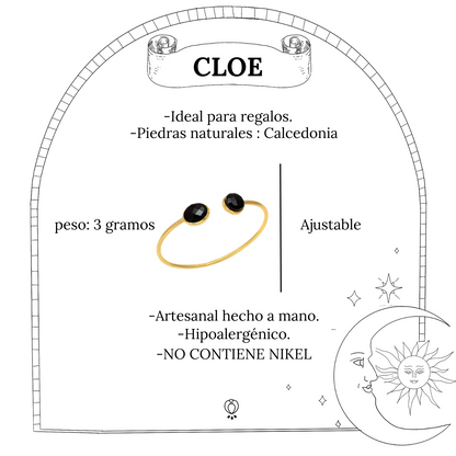 CLOE, BRAZALETE CON PIEDRA NATURAL