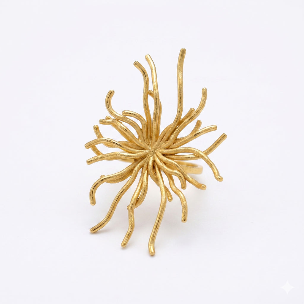 MEDEA, ANILLO CON BAÑO DE ORO