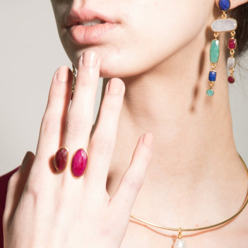 ALLEGRA, ANILLO CON PIEDRAS NATURALES