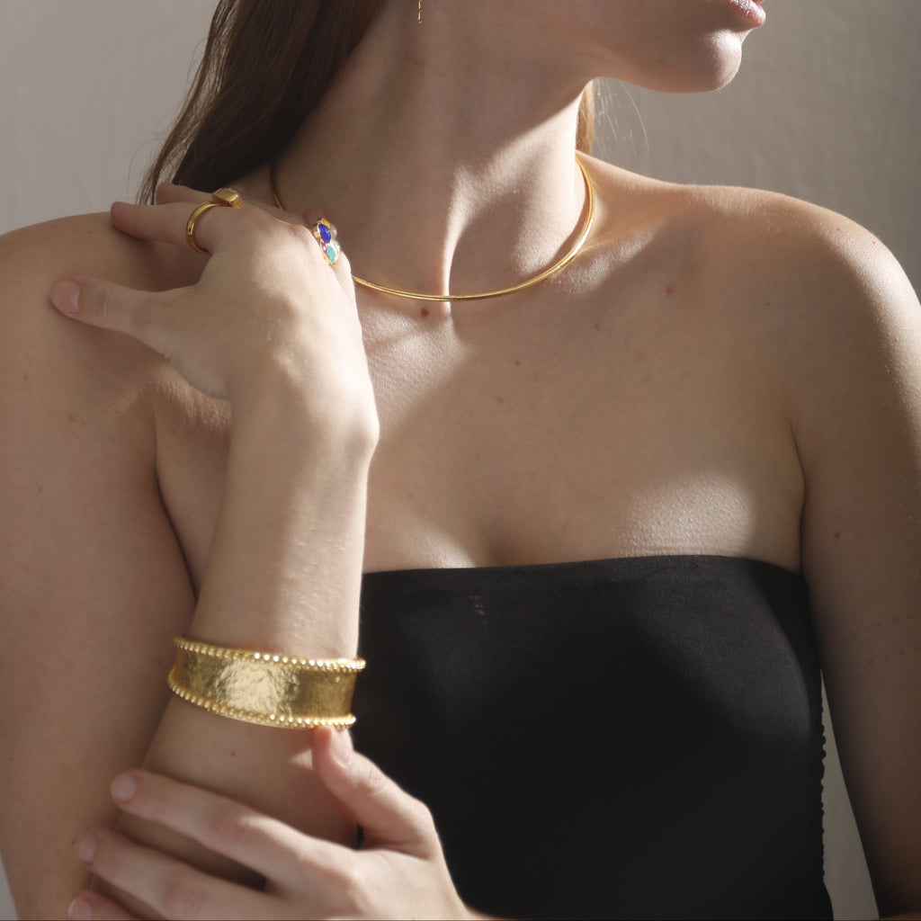 ABELLA,BRAZALETE  CON BAÑO DE ORO