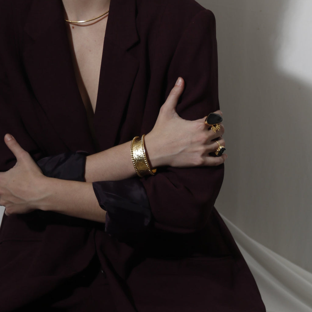 ABELLA,BRAZALETE  CON BAÑO DE ORO