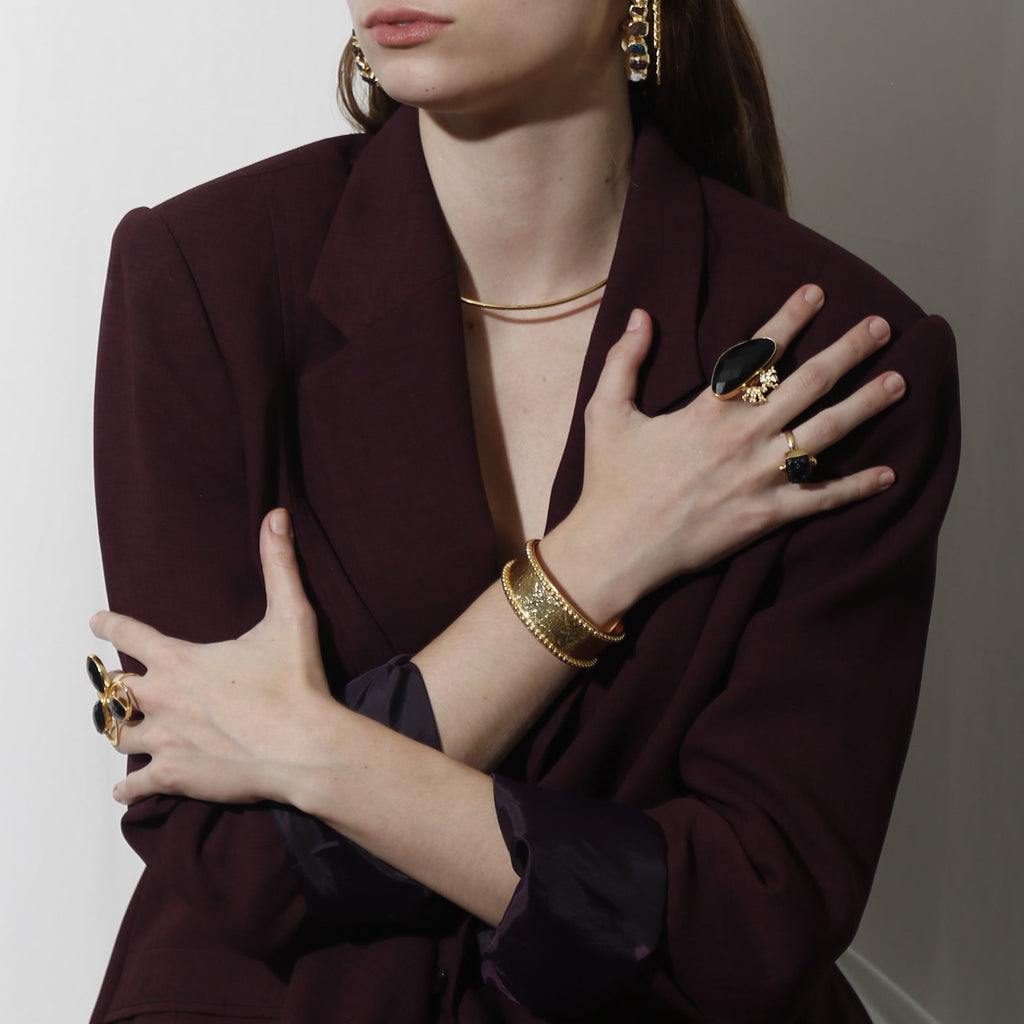 ABELLA,BRAZALETE  CON BAÑO DE ORO