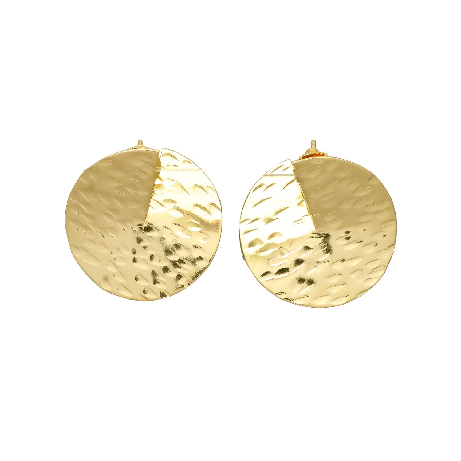 MINI DHARMA, ARETES CON BAÑO DE ORO