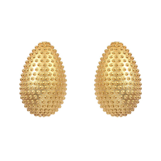 UMA, ARETES CON BAÑO DE ORO DE 18K