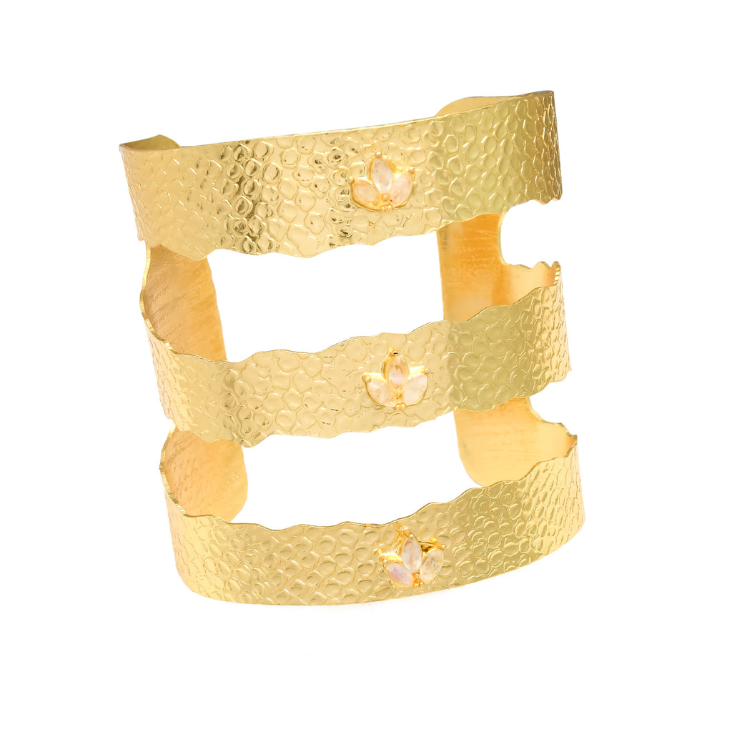 RUA,BRAZALETE PIEDRAS NATURALES Y BAÑO DE ORO