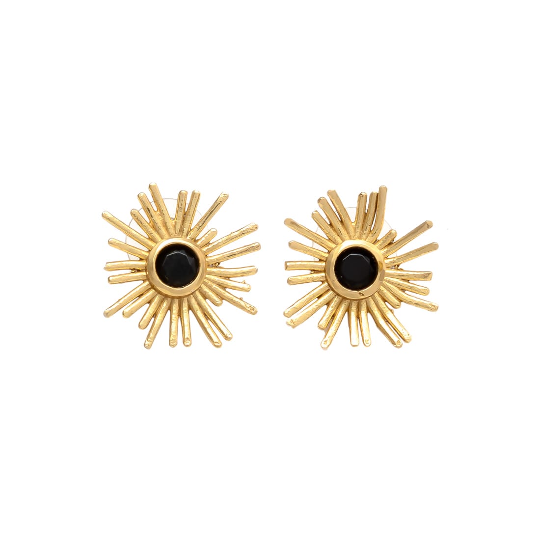 SOL, ARETES CON PIEDRAS NATURALES
