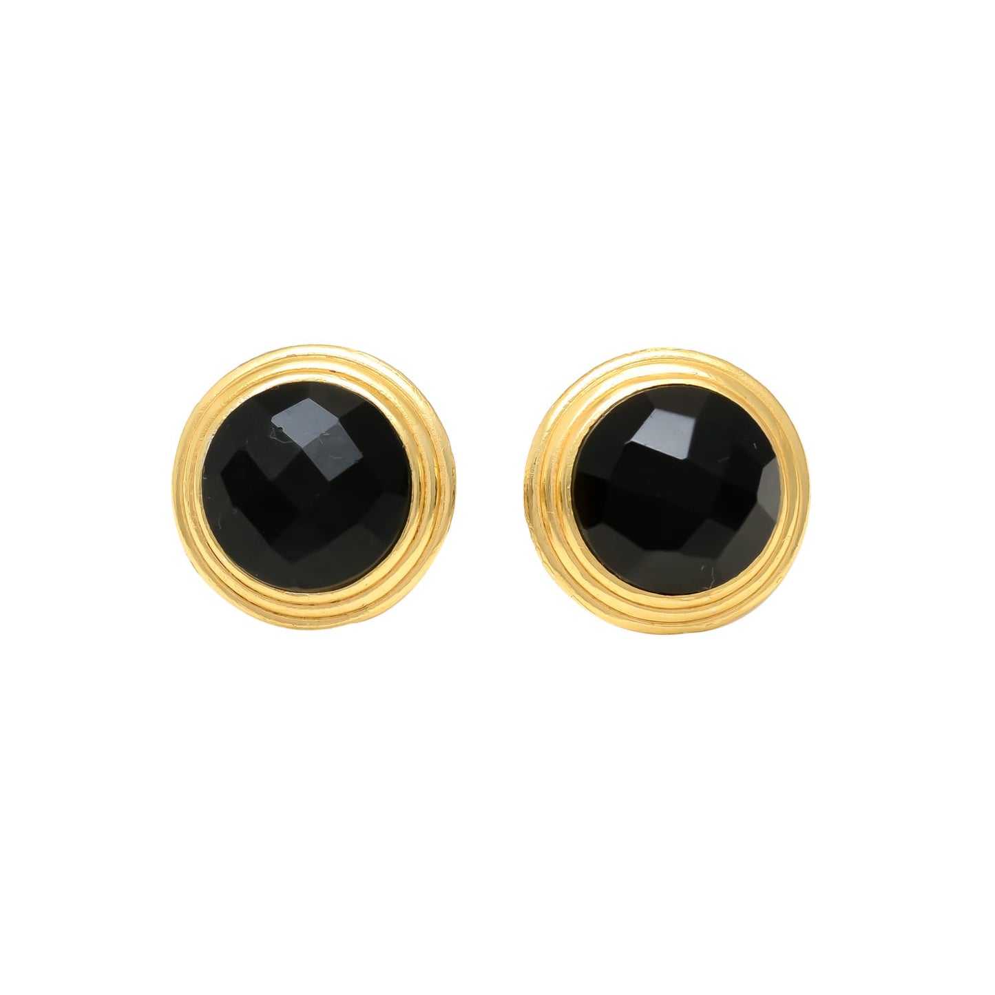 ALBERTHA, ARETES CON PIEDRAS NATURALES Y BAÑO DE ORO