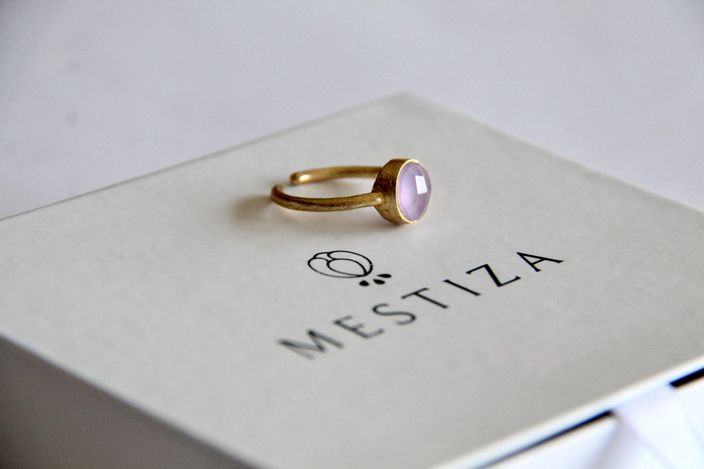 ANNA, ANILLO CON PIEDRAS NATURALES