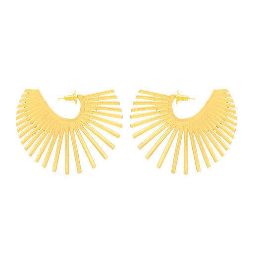 AURORA, ARETES CON BAÑO DE ORO