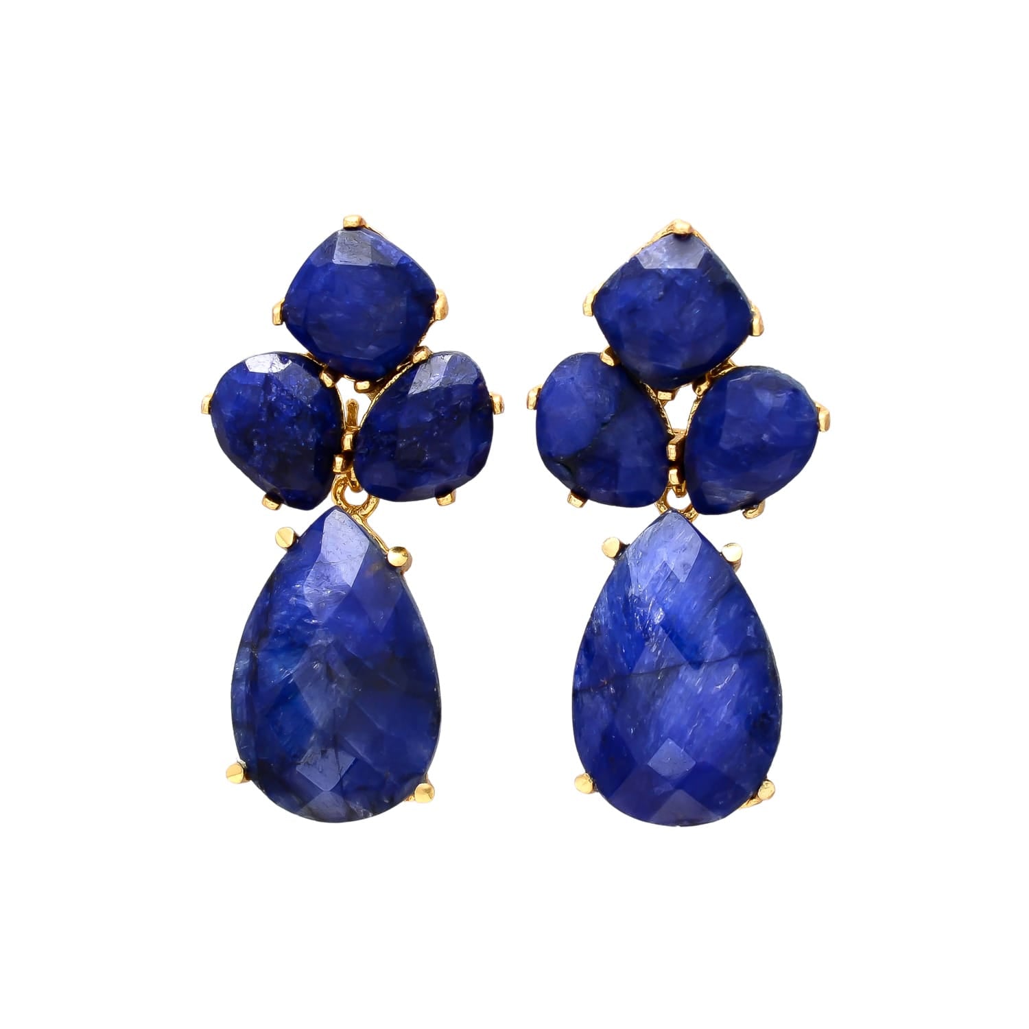 CECILE, aretes desmontables con piedras naturales