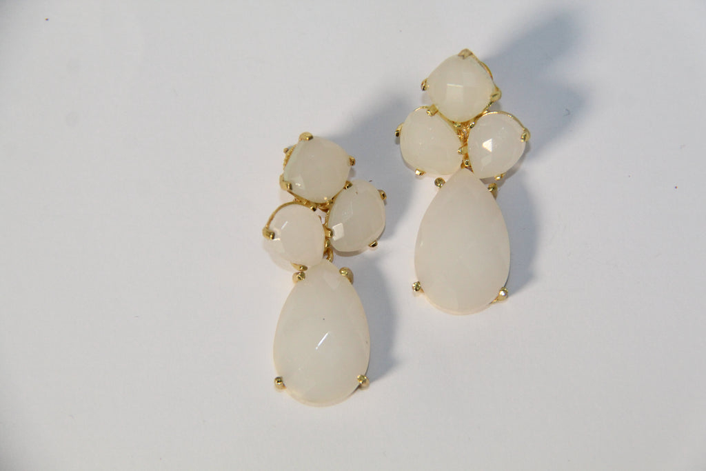 CECILE, aretes desmontables con piedras naturales