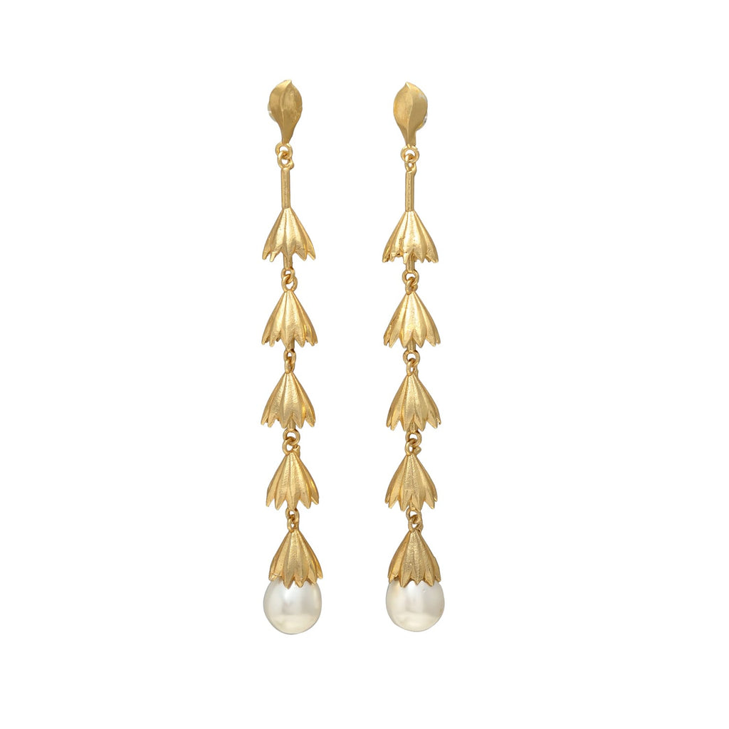 INGRID, ARETES CON PIEDRAS NATURALES Y BAÑO DE ORO