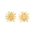 SOL, ARETES CON PIEDRAS NATURALES