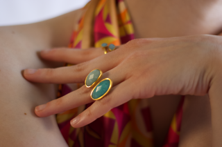 ALLEGRA, ANILLO CON PIEDRAS NATURALES