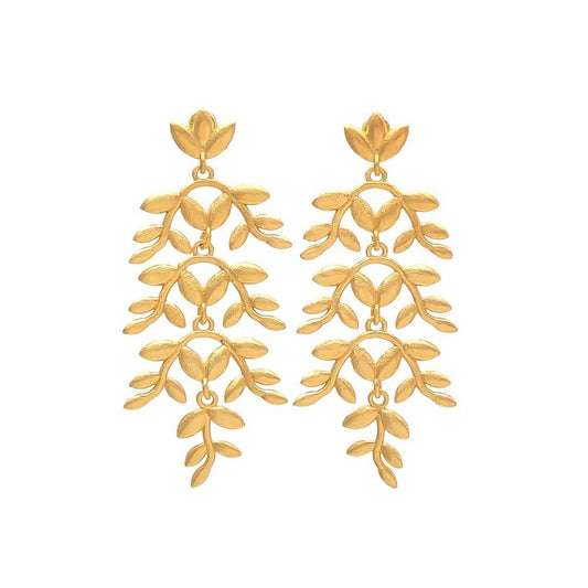 JAZMIN, ARETES DORADOS