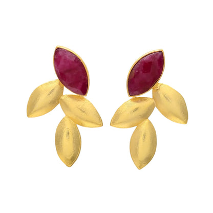 MARIETA, ARETES CON PIEDRAS NATURALES