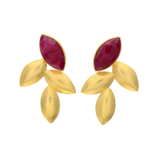 MARIETA, ARETES CON PIEDRAS NATURALES